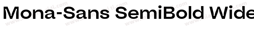 Mona-Sans SemiBold Wide字体转换